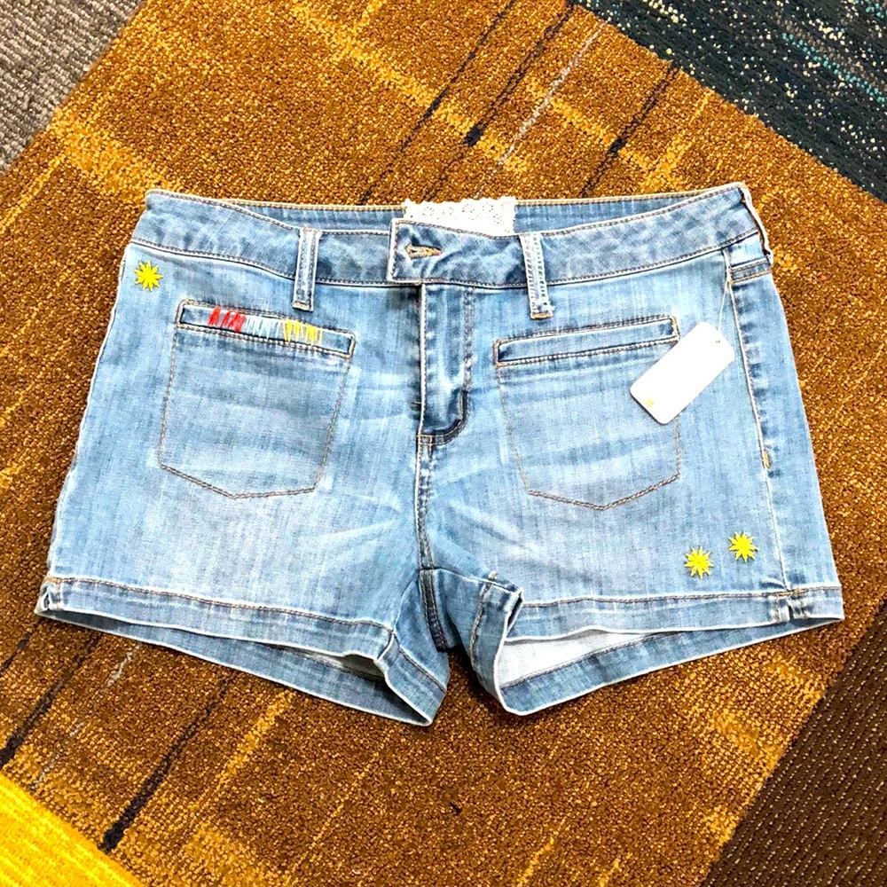 Denim shorts